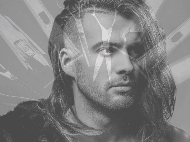 Hosszú férfi haj vágása